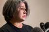 MIKAELA MACKENZIE / WINNIPEG FREE PRESS
Sixties scoop survivor Teri Starr calls on the federal government to commission a national inquiry into the sixties scoop in Winnipeg on Monday.