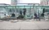 Some people experiencing homelessness in Winnipeg have set up in bus shelters. (Ruth Bonneville / Winnipeg Free Press files)