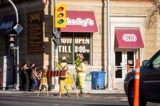 Mike Sudoma / Winnipeg Free PressConstruction along a small section of Selkirk Avenue has been ongoing for months, but is expected to wrap up soon.