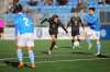 Valour midfielder Sean Rea fires a shot on Saturday against FC Edmonton. The match finished in a 3-3 tie. (FC Edmonton / Uwe Welz)