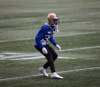 JESSICA LEE / WINNIPEG FREE PRESS
Winston Rose is unhappy with his performance against the Montreal Alouettes on Saturday.
