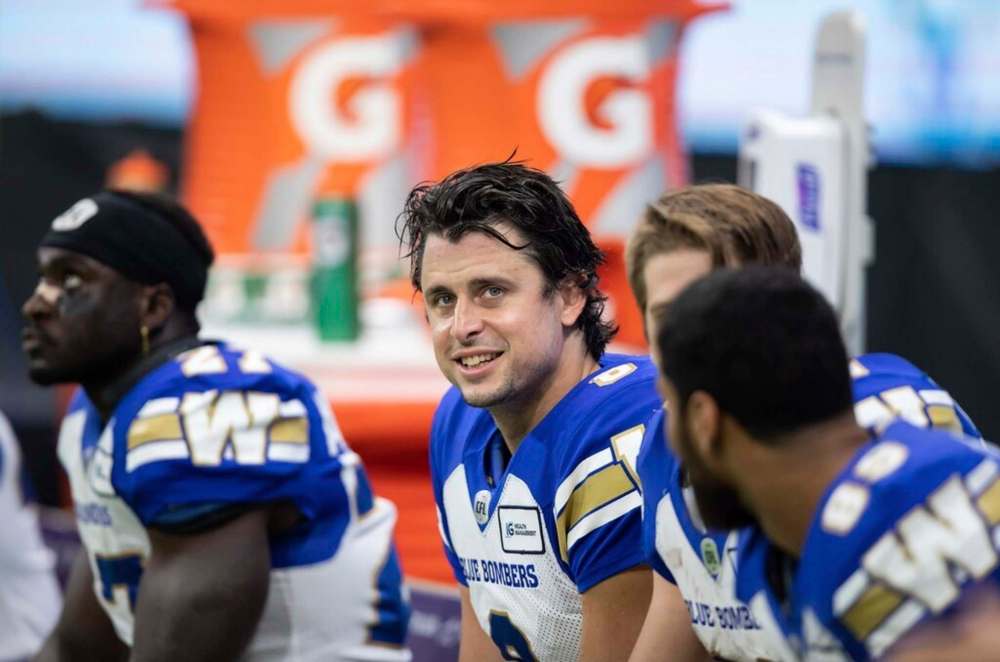 The Winnipeg Blue Bombers might be best served sitting quarterback Zach Collaros for their final regular season game against the Calgary Stampeders on Saturday. THE CANADIAN PRESS FILES/Darryl Dyck
