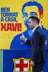 Joan Monfort / The Associated Press
FC Barcelona's new signing, coach Xavi Hernandez.