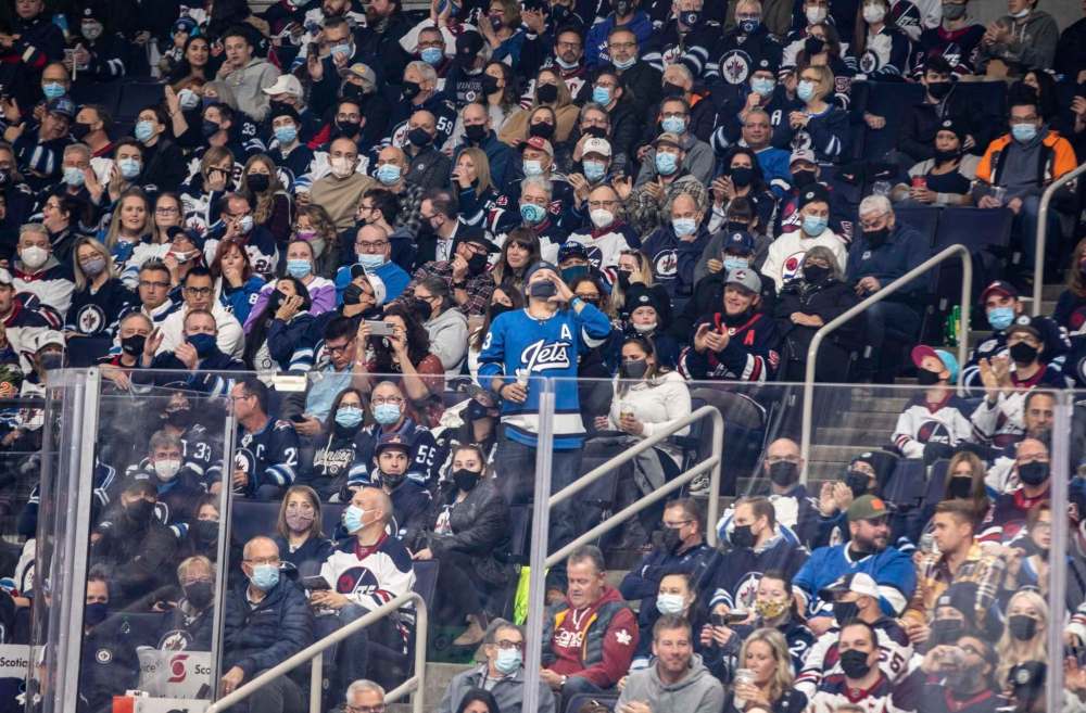 It would cost a family of four at least $250 for upper deck seats at the Canada Life Centre. (Jessica Lee / Winnipeg Free Press files)