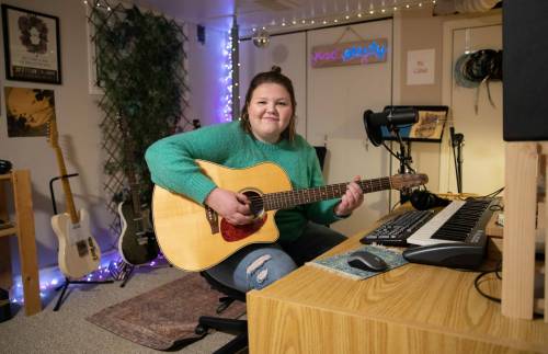 JESSICA LEE / WINNIPEG FREE PRESS
Lana Winterhalt created Good + Plenty to support the music and recording-arts community among women, trans and Indigenous artists.