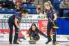 Liam Richards / The Canadian Press files
Skip Tracy Fleury (centre) and teammates Liz Fyfe (left), Kristin MacCuish and Selena Njegovan (not in picture) will take a well-deserved rest before preparing for the 2022 Scotties Tournament of Hearts wild-card game.