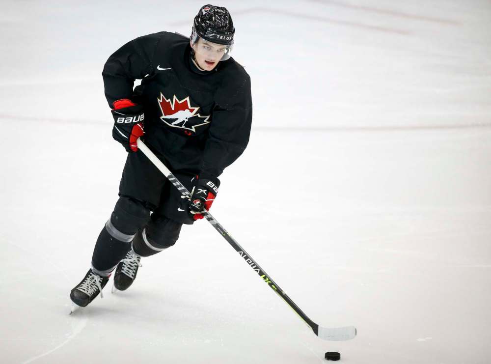 Cole Perfetti led the World Junior Hockey Championship with a goal and five assists before the tournament was cancelled. (Jeff McIntosh / The Canadian Press files)