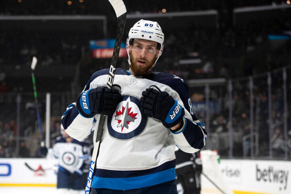 KYUSUNG GONG / ASSOCIATED PRESS FILES
Winnipeg Jets center Pierre-Luc Dubois tested positive in the United States prior to flying back to Winnipeg, but is expected to join the team in Dallas later this week and could be an option to play Friday night against the Stars.