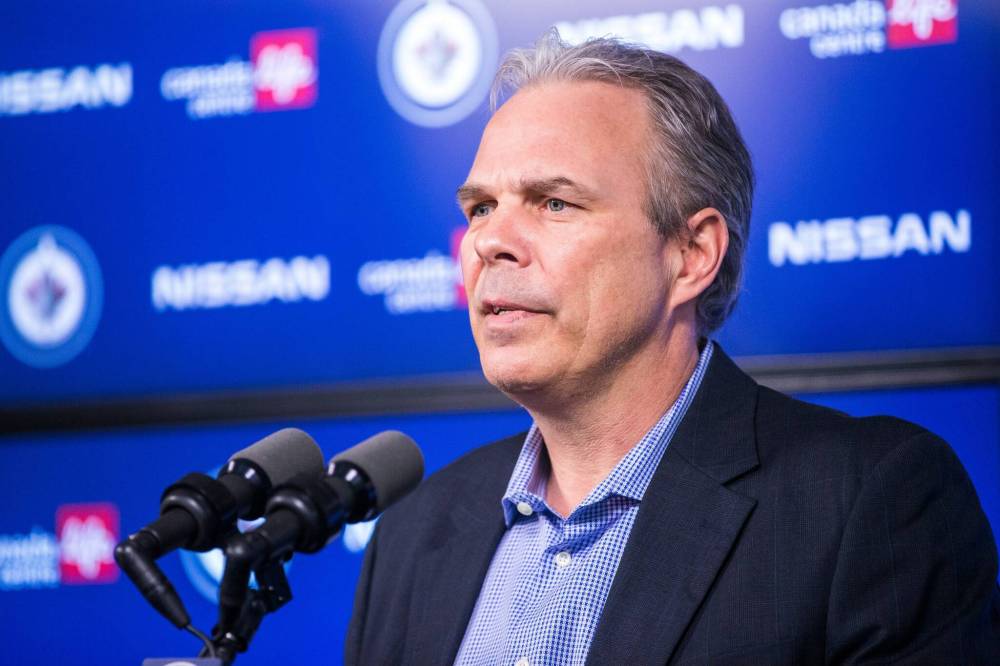 MIKAELA MACKENZIE / WINNIPEG FREE PRESS
The heat is certainly on with Jets general manager Kevin Cheveldayoff spelling out just how critical the next few weeks are going to be.