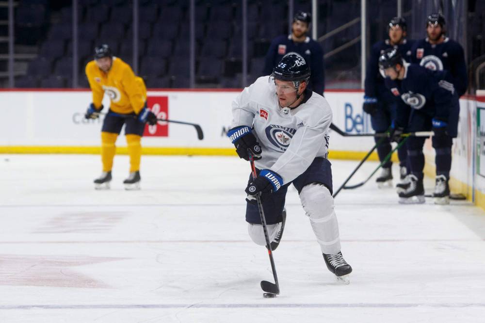 MIKE DEAL / WINNIPEG FREE PRESS
“It kind of depends on the time of year. Whether you have a new coach, whether it’s early in the season, whether you have a week off between games,” said Winnipeg Jets’ Paul Stastny.