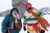 Lorinda Maruca (left) and Daniel Labrie are volunteers at the Festival du Voyageur. The festival has been an important part of Labrie’s life since he moved to Winnipeg in 1997. Maruca has volunteered at the festival for 10 years. (Daniel Crump / Winnipeg Free Press)