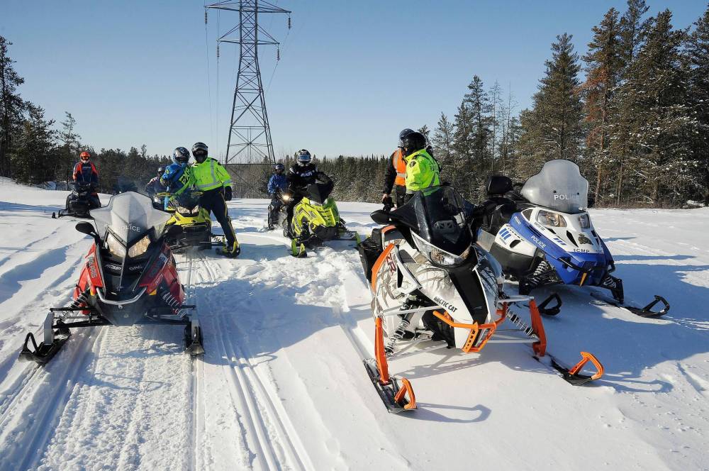 RCMP with a recent group ride in eastern Manitoba. (Supplied)