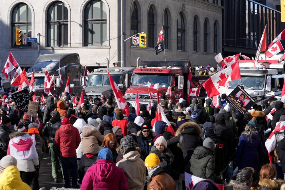 NATHAN DENETTE / THE CANADIAN PRESS FILES
The class-action lawsuit seeks a total of $306 million in damages related to the three-week anti-government convoy protest near Parliament Hill in Ottawa.