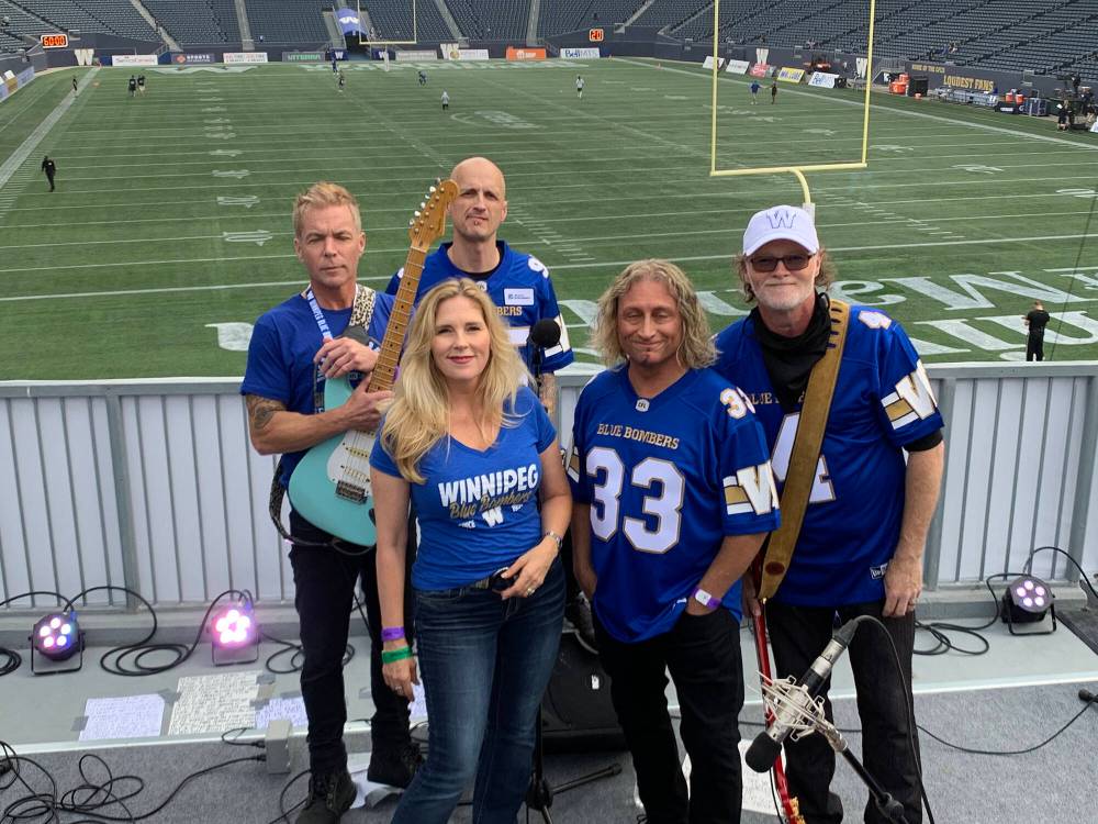 SUPPLIED
Jenerator 2021 Blue Bomber House Band: Mike Polanski, Dylan Thomas, Jennifer Hansen, Trevor Urbanski and Vaughan
