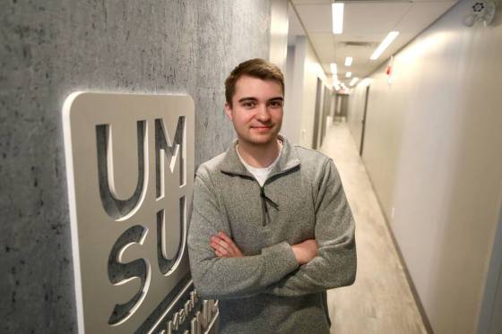 RUTH BONNEVILLE / WINNIPEG FREE PRESSBrendan Scott, president of the University of Manitoba Students' Union.