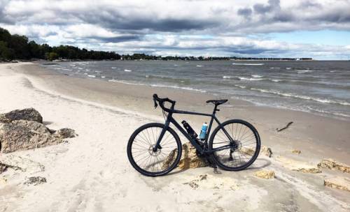 View from Gimli south beach.