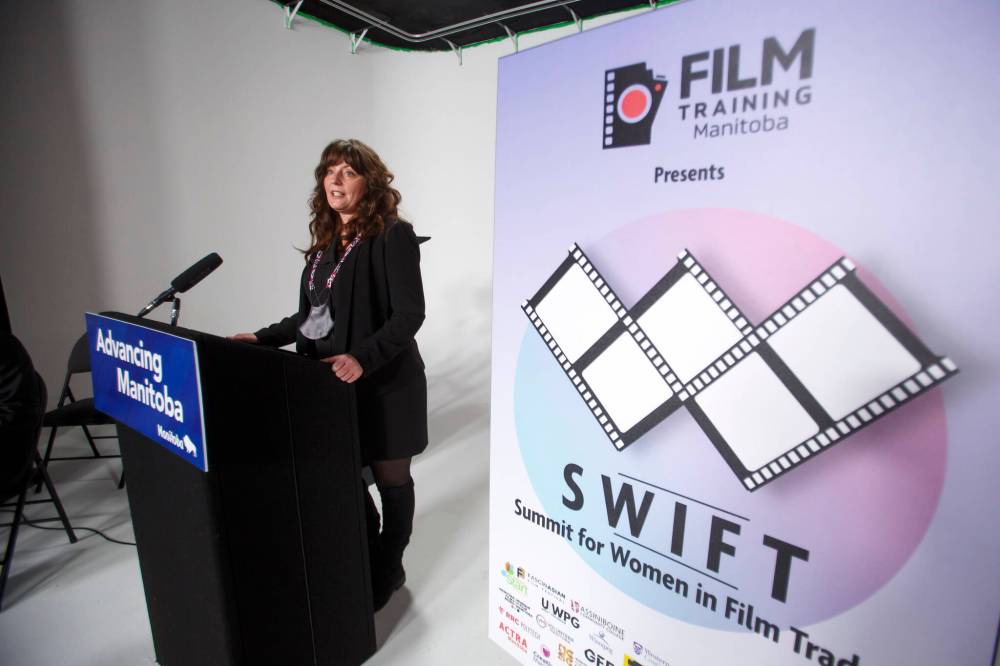 MIKE DEAL / WINNIPEG FREE PRESS
“When you see people who are like you, it makes it that much easier,” says Carrie Wilkins, chair of the SWIFT board.