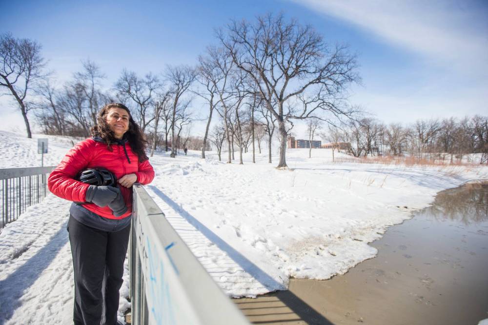 Until the city is able to split the wastewater sewage pipe system from the rainwater sewer pipe system, it needs to think about other ways to prevent runoff from getting into area rivers and streams, says Cerilli. (Mikaela MacKenzie / Winnipeg Free Press)