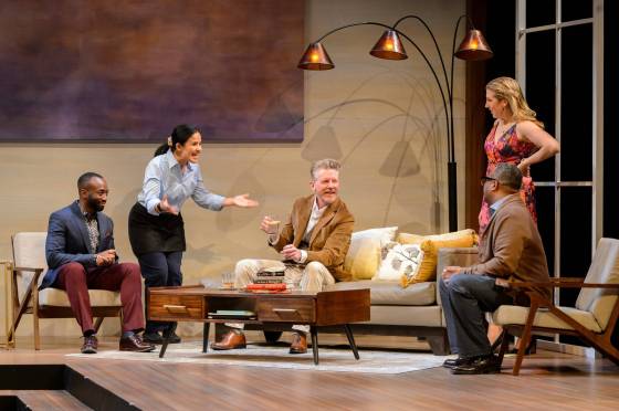 Dylan Hewlett photosFrom left: Kwaku Adu-Poku as Mark Gordon, Rochelle Kives as Precy Cabigting, Arne MacPherson as James Thompson, Ellie Ellwand as Christine Charte and Ray Strachan as Lawrence Gordon.