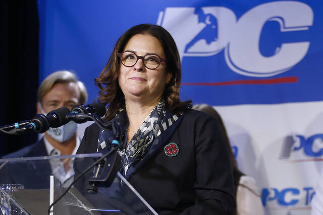 For premier-designate Heather Stefanson, fence-mending within the PC party will be a long and arduous process. (John Woods / The Canadian Press)