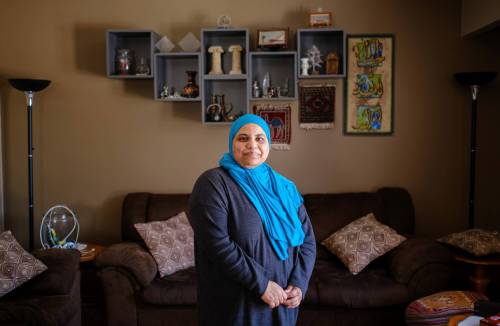 For the first time in two years, Tasneem Vali and her family will be able to come together with the Muslim community for community prayers during Ramadan. (Mike Sudoma / Winnipeg Free Press)