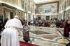 THE CANADIAN PRESS/HO-Vatican Media
Pope Francis greets delegation members.