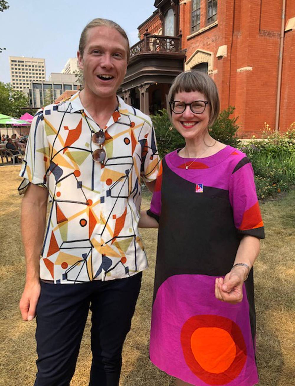 SUPPLIED
Zachary Rushing (left), Jazz Winnipeg’s programs manager, with Angela Heck, Jazz Winnipeg’s executive producer.