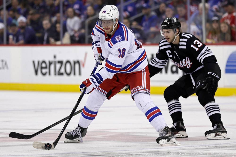 Andrew Copp played 501 regular-season and playoff games with the Jets over parts of eight seasons and has now made himself right at home with the New York Rangers after being traded. (Adam Hunger / Associated Press files)