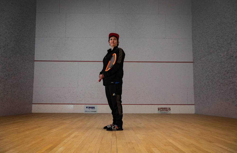 JASON FRANSON / WINNIPEG FREE PRESS
Squash player Becks Dudley recently moved to the Alberta capital, taking a job at the Edmonton Squash Club while also serving as a caregiver and becoming an accredited nutrition counsellor.