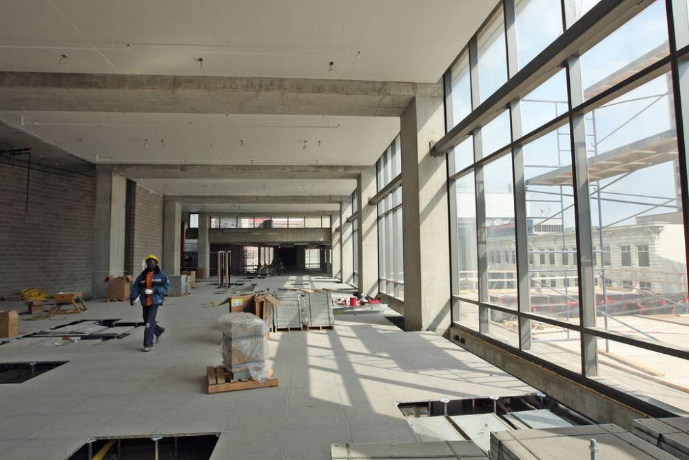 Construction of Manitoba Hydro Place began in 2008. (Ken Gigliotti / Winnipeg Free Press files)