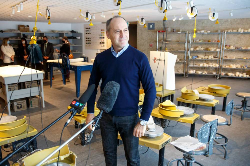 MIKE DEAL / WINNIPEG FREE PRESS
‘This agreement will ensure every student has the opportunity to become artstically literate, to experience artmaking and to think critically andcreatively,’ said Stephen Borys, WAG director and CEO.