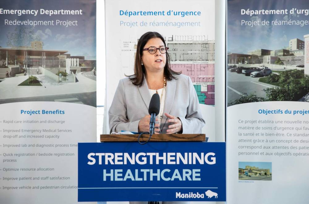 JESSICA LEE / WINNIPEG FREE PRESS
Construction is officially underway, Premier Heather Stefanson said Tuesday.