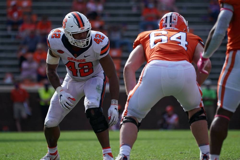 Syracuse Athletics / CANADIAN PRESS files
Tyrell Richards is the overwhelming favourite to go first overall in the upcoming CFL draft.