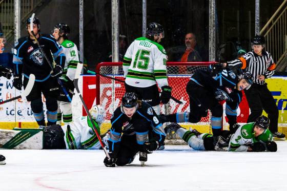 Mark Peterson MediaWinnipeg Ice centre Zach Benson celebrates Tuesday after scoring against the Prince Albert Raiders in Prince Albert, Sask.