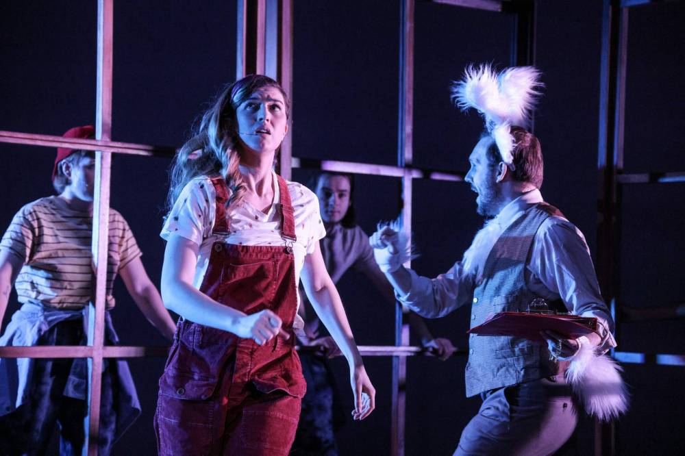 Alice in Wonderland stars Colleen Furlan, left, and Matt Pilipiak as the White Rabbit. (LEIF NORMAN PHOTO)