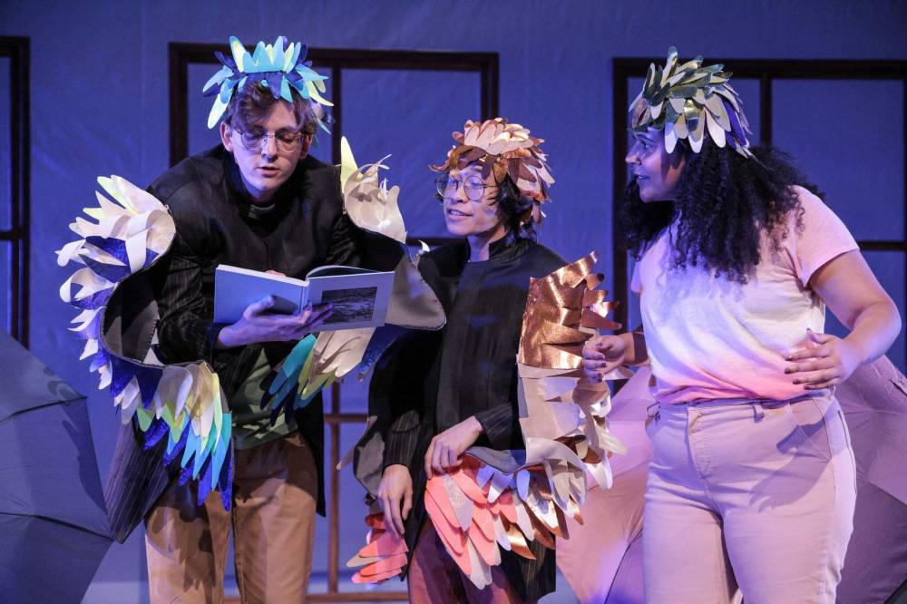 From left, the Dodos: Victor Pokinko, Brady Barrientos and Kara Joseph (LEIF NORMAN PHOTO)