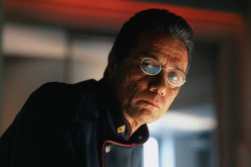 Sci-Fi Channel
Edward James Olmos plays William Adama, Battlestar Galactica’s sentimental procrastinator.