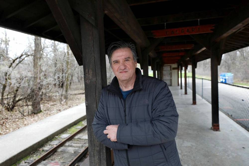 Tim Buzunis is looking to retire and sell the steam train at Assiniboine Park that has been running since 1964. (Ruth Bonneville / Winnipeg Free Press)