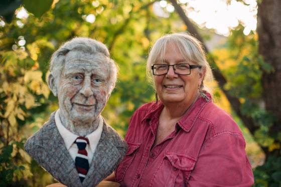 EMILY CHRISTIE / THE CANADIAN PRESSManitoba artist Rosemarie Péloquin’s wool sculpture of Prince Charles took her months to complete using local wool.