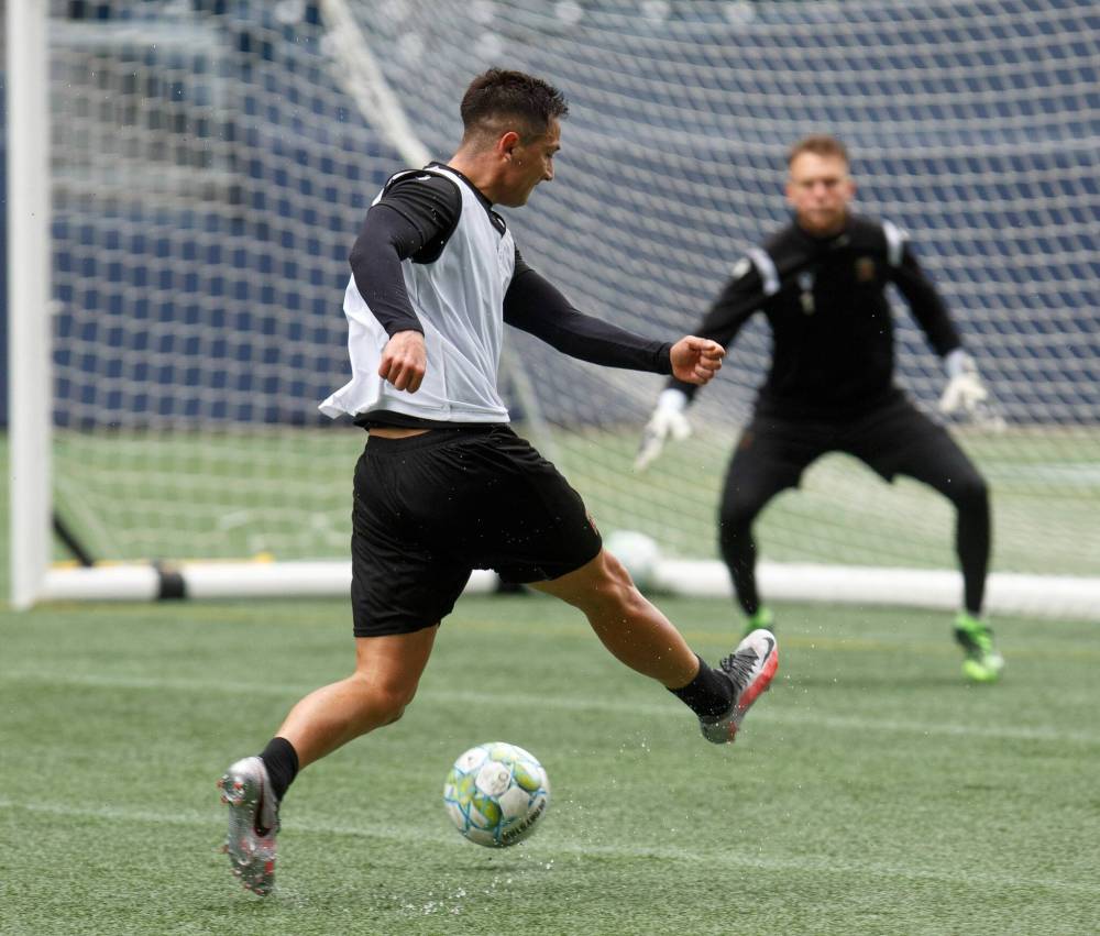 MIKE DEAL / WINNIPEG FREE PRESS
“It’s been a long process to get here and I’ve been excited since the day I signed,” Walter Ponce said.