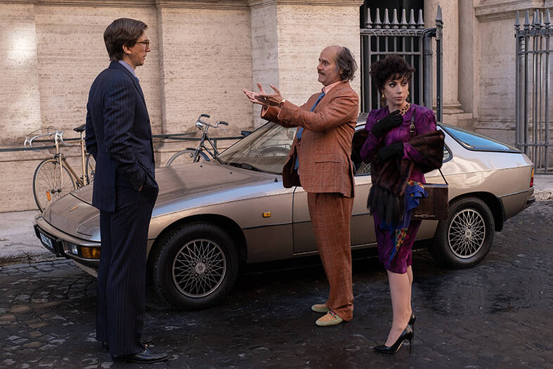 FABIO LOVINO / METRO GOLDWYN MAYER PICTURES
Individual performances in House of Gucci are interesting: Adam Driver (from left) is predictably good, Jared Leto is over the top and Lady Gaga, fortunately, is fascinating.
