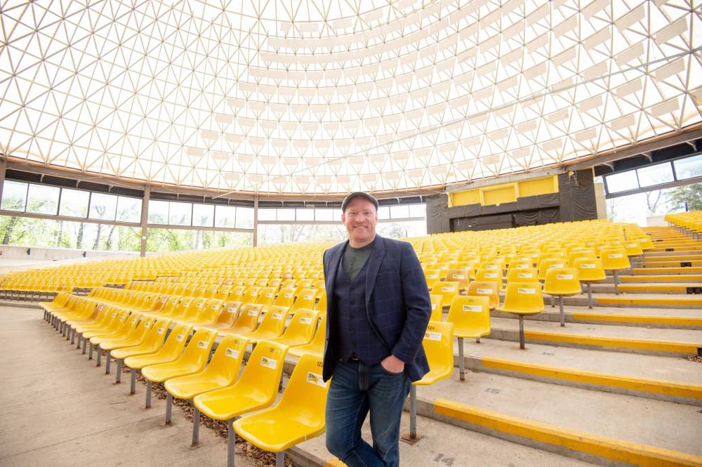 MIKE SUDOMA / WINNIPEG FREE PRESS
Artistic Director Carson Nattrass inside of Rainbow Stage on Friday morning.