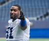 DAVID LIPNOWSKI / WINNIPEG FREE PRESS
Winnipeg Blue Bombers offensive lineman Jermarcus Hardrick during practice at IG Field Wednesday.