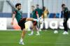 Manu Fernandez / The Associated Press
Liverpool’s Mohamed Salah controls the ball during a training session at the Stade de France in Saint Denis near Paris, Friday.