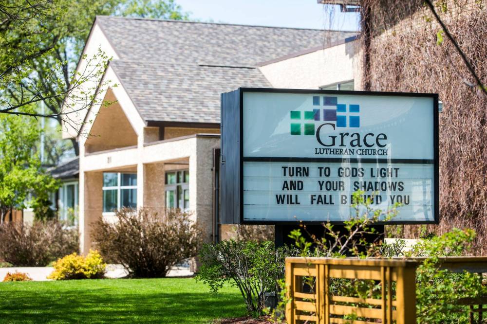 MIKAELA MACKENZIE / WINNIPEG FREE PRESS
Beginning May 29, Grace Lutheran Church will alternate hosting Sunday morning worship services for people who are fully vaccinated with services that are open to all.