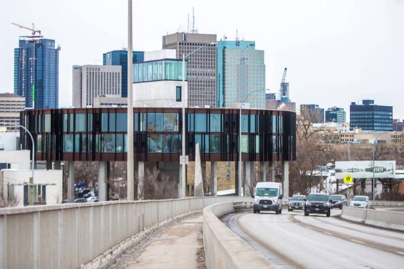 WAYNE GLOWACKI / WINNIPEG FREE PRESS FILES
The 62M Condo is project located on MacDonald Avenue near the Disraeli Bridge.