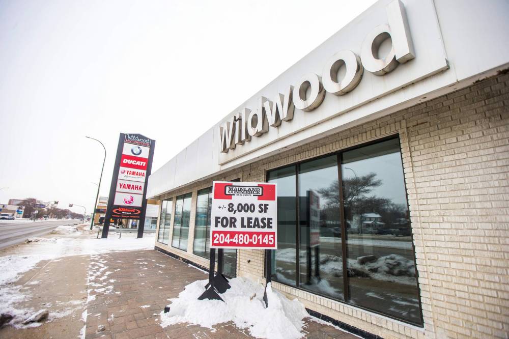 MIKAELA MACKENZIE / WINNIPEG FREE PRESS
The now-shuttered Wildwood Motorsports on Pembina in Winnipeg.
