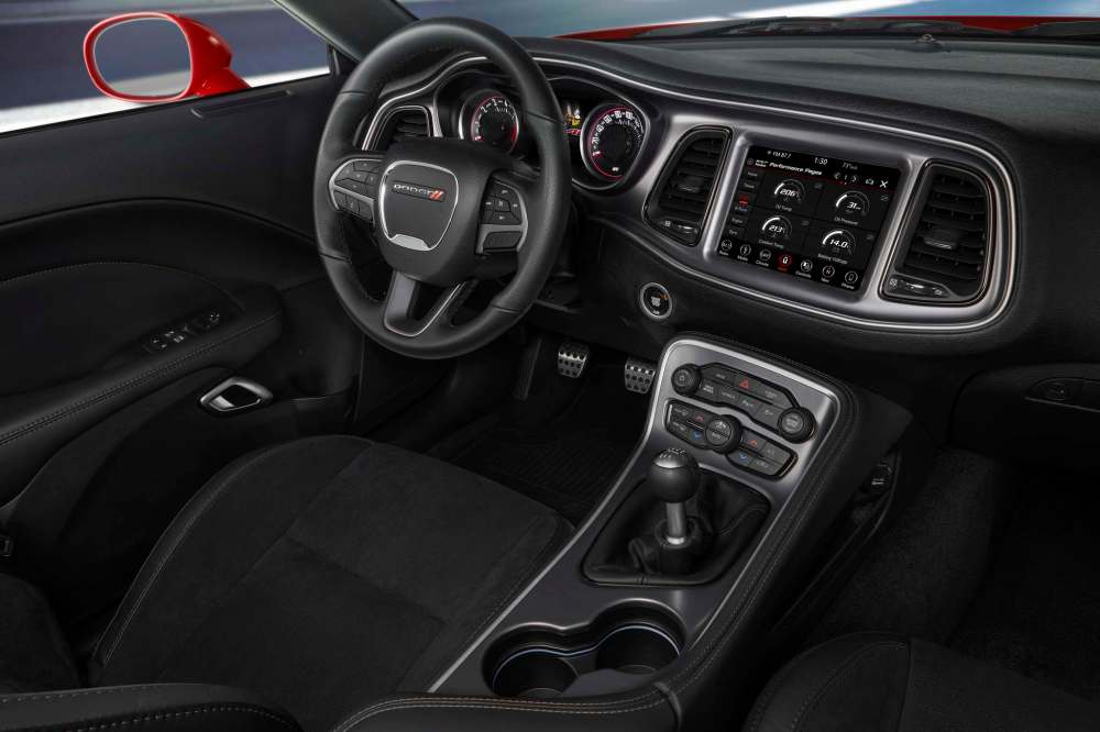 The interior features an 8.4-inch touchscreen display and convenience features, including heated seats, heated steering wheel and an Alpine audio system with satellite radio.
