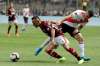 Fernando Vergara / The Associated Press files
Rafinha (left, with Rafael Borre) is one of several Flamengo players who could be tasked with beating Liverpool at the 2019 FIFA Club World Cup.