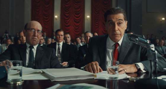 Netlfix/TNSAl Pacino as Jimmy Hoffa in the Senate chambers in 